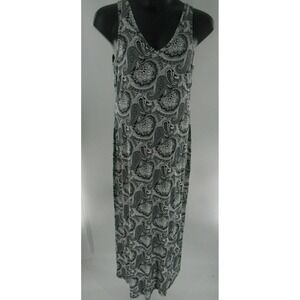 Women's Robert Michael Paisley Black & White Dress Maxi Size Large